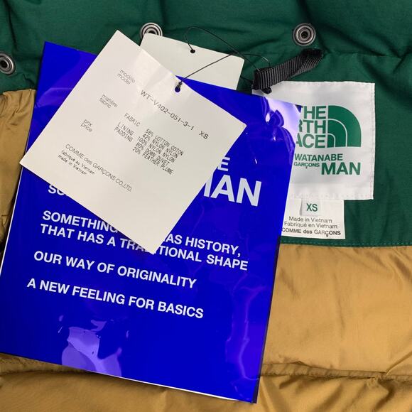 JUNYA WATANABE x THE NORTH FACE Size XS Green Quilted Cotton Nylon Vest - Picture 4 of 6